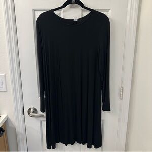 Old Navy Black Long Sleeve Tshirt Dress